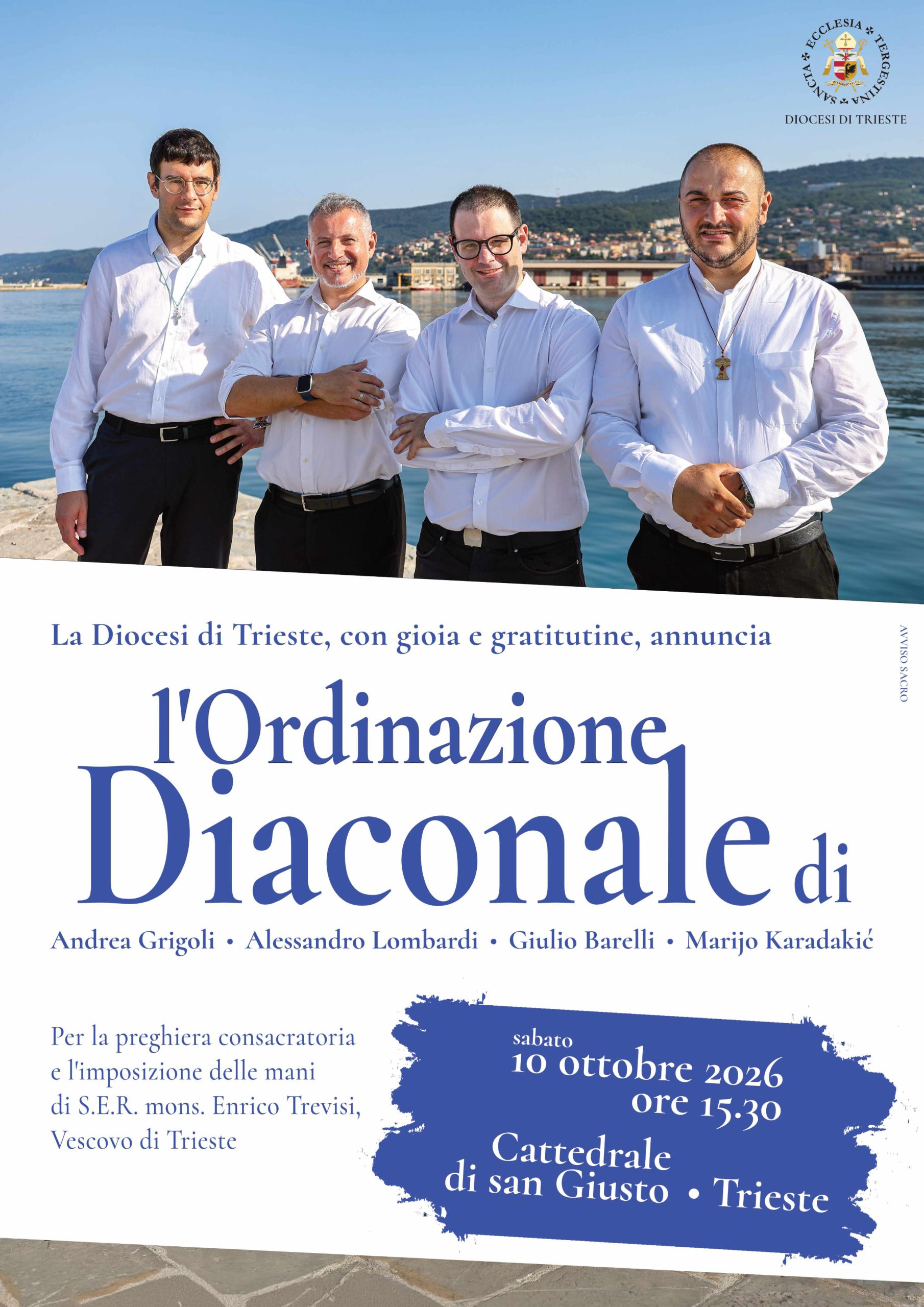 Ordinazioni diaconali 2026 Trieste